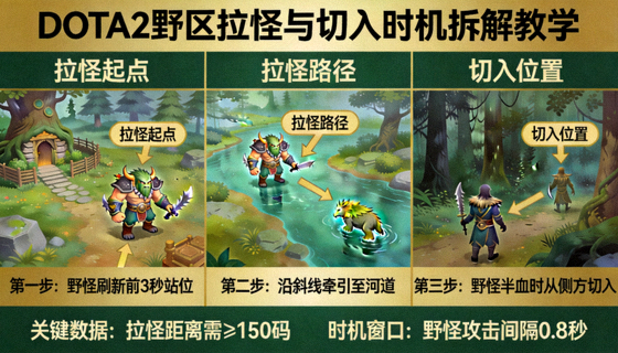 DOTA2野区拉怪与切入时机拆解教学焦点图