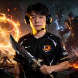 职业电竞选手头像照，DOTA2三号位选手